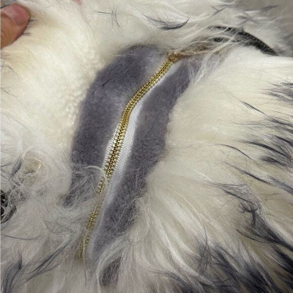 Cute Hedgehog Multi Use Bag/Real Shearling Crossbody/Backpack/Plushie/Pillow - Picture 15 of 16